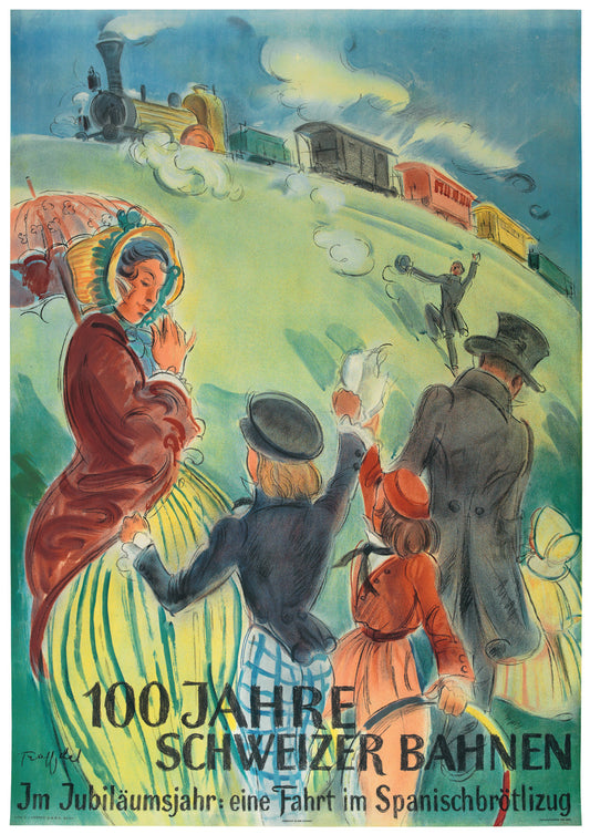 Poster A1: 100 Jahre Schweizer Bahnen